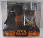 STAR WARS DARTH VADER ACTION FIGURE + GLASS EMPIRE STRIKES BACK CHARACTER CUP