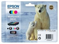 Genuine Epson 26XL Multipack Ink Cartridges T2636 for XP-510 XP-710 BOX+BLIST