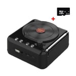 Kannettava retrokaiutin usb bluetooth-yhteensopiva v5.0 vinyylilevysoitin stereo vintage kannettava kaiutin tf-kortti/u-levy/aux-toisto