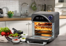 XL Rotisserie Air Fryer 14.5L 1700W 6 In 1 Digital Oven Silver