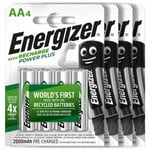 16 X ENERGIZER AA Power Plus 2000 mAh Piles Rechargeables 1.2V NiMh Accu HR6