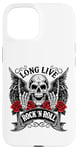 Coque pour iPhone 15 Long Live Rock And Roll Rock&Roll Vintage Guitares électriques