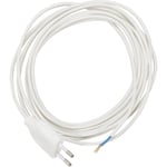 NETTKABEL EUROSTØPSEL 2X0.75MM2 - 3M