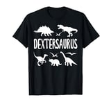 Dinosaur T Rex Dexter Dextersaurus Boys Dino Name T-Shirt