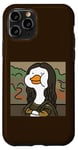 Coque pour iPhone 11 Pro Portrait drôle de canard Lisa, canard hilarant Mona Lisa Art Humour