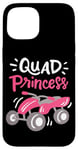 Coque pour iPhone 15 Femme Quad Lover ATV Rider Offroad Quad Bike