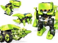 Lean Sport Import Leantoys Solar Robot 4-In-1 Solar Battery Dinosaurie Diy