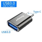 adaptateur USB type-c USB-C mâle vers USB 3.0 femelle,convertisseur pour Macbook,Samsung S20,Huawei,connecteur USBC OTG - Type Grey USB 3.0 to C