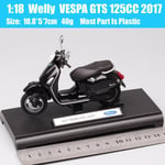 1:18 mittakaavassa Piaggio Vespa Scooter 98 PK 125 GTR P150X 300 MP5 Primavera GTS moottoripyörä moto pyörä painevalettu ajoneuvot lelut malli lapsille