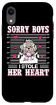 Coque pour iPhone XR Shih Tzu Dog Valentines Day I Stole Her Heart Valentine