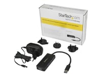 Startech.Com 4 Port Usb 3.0 Hub Superspeed 5Gbps With Fast Charge Portable Usb 3.1/Usb 3.2 Gen 1 Type-A Laptop/Desktop Hub, Usb Bus Power Or Self Powered For High Performance, Mini/Compact - 15W Of Shared Power (St4300mini) - Hub - 4 X Superspeed Us