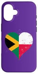 iPhone 16 Vintage Flag in Heart for Jamaica Poland A Jamaican Polish Case