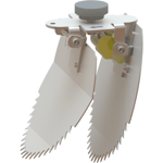 NI TX11 Lås universal DN100/110 mm spjäll, tumskruv