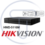 Hikvision Hiwatch DVR HWD5116M 16 canaux 1080p hybride 5-en-1 HDTVI/AHD/CVI/CVBS