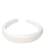 DARK Satin Hair Band Broad Off White