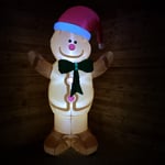 2.4m Indoor Outdoor Inflatable LED Christmas Gingerbread Man