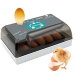 Couveuse Automatique, 12 Couveuses Avec ContrôLe Intelligent et PréCis de la TempéRature et de L'Humidité, éClairage Led Efficace, Adapté Aux Poules, Oies, Canards, Pigeons et Cailles