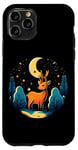 iPhone 11 Pro Majestic Deer Under Starry Night Sky Moon Forest Case