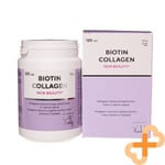 BIOTIN COLLAGEN 120 Tablets Supplement For Skin Health Hyaluronic Acid Zinc