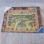 New & Sealed Ravensburger Harry Potter Hogwarts Karte 1500 Piece Puzzle