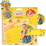 Something Special Mr Tumble Party Ware Invitations 6 x Invites & 6 Envelopes