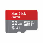 Micro-SD Minneskort med Adapter SanDisk Ultra microSD 32 GB