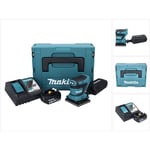 DBO481RT1J Ponceuse vibrante sans fil 112 x 102mm 18V + 1x Batterie 5,0Ah + Chargeur + Coffret - Makita