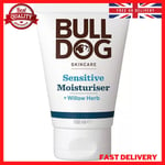 Bulldog Sensitive Moisturiser for Men, 100ml, (Pack of 1) Face Cream Hydrating