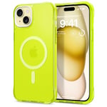 CYRILL by Spigen UltraSheer Mag Case Compatible with iPhone 15 (2023) [Compatible with MagSafe] - Lime