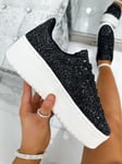 Glitter Encore Wedge Trainers