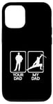 Coque pour iPhone 12/12 Pro Your Dad VS MINE Ninja Arts martiaux Mème Fête des Pères