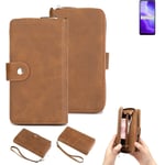 Wallet + Protective case for Oppo Reno5 Z 5G cover brown