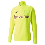 Puma Borussia Dortmund Saison 2021/22 ÉquipeHommet de Jeu, SweaMaillot Femme, Safety Yellow Black, XL