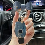 (B harmaa jousirengas) Jousi avaimenperä TPU auton avainkotelon kansi Mercedes Benz W204 W205 W212 GLA-R-SL luokka GLK GL SLK SLC AMG-SLK-GT-CLS-GL-GLS-SLS-SLK