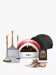 DeliVita Pizza Lover's Collection Wood-Fired Portable Outdoor Oven, Cover, Utensils & Starter Set