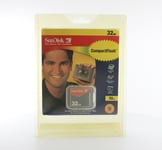 Rare for Collectors Only - Sandisk CF 32MB Compact Flash Card (SDCFB-32-485)