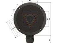 Hikvision Ds-1280Zj-S - Koblingsboks For Kamera - Innendørs, Utendørs - Svart - For Pro Series (Alle) Ds-2Cd2t66, Pro Series Med Acusense Ds-2Cd2t46, Ds-2Cd2t86 (302701822)