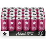 Puhdistamo Natural Energy Drink Raspberry Strong -energiajuoma, 330 ml, 24-pack