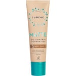 Lumene Matte Oil-Control Foundation SPF20 Deep Tan Täckande foundation 30 ml