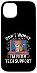 Coque pour iPhone 14 Plus Funny Tech Support Chat Humour Logiciel de cybersécurité pour ordinateur portable