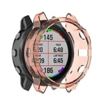 YOUZHIXUAN Smart watch series For Garmin Fenix 6s TPU Half Coverage Smart Watch Protevtice Case(Black) (Color : Orange)