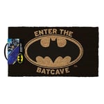 Pyramid International Batman Coir Door Mat (Enter the Batcave Design) 33cm x 60cm Indoor and Outdoor Door Mat - Official Merchandise