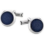 Montblanc Cufflinks Meisterstuck Blue Goldstone Inlay