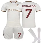 Al-Nassr kolmas paita 2023/24 Ronaldo #7 Kids Away jalkapallopaita aikuisten XS (160-165cm)