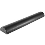 ProsourceFit High Density Half-Round Foam Rollers for Body Conditioning, Pilates, Yoga, Stretching, Balance & Core Exercises, 36x3 inch, Black