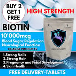 Biotin 120 Tablets Strong Hair Growth Youthful Skin Stronger Nails B7 Supplement