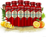 6 x old spice Deep Sea deodorant body spray fresh clean odour mens 150ml