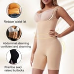 Body Shapewear Helkroppsformare Sömlös Korsett Waist trainer Dam Slimming Slida Magformare Mage Smal Samla bröst, svart 3XL