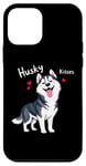 Coque pour iPhone 12 mini Chien drôle Husky de Sibérie Lover Chiot Maman Papa