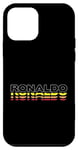 Coque pour iPhone 12 mini Ronaldo Prénom amusant vintage coucher de soleil Ronaldo